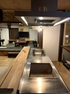 小倉住建 見学可 自宅ダイニングキッチン リフォーム 作業風景