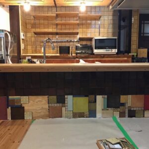小倉住建 見学可 自宅ダイニングキッチン リフォーム 作業風景