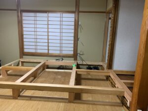 小倉住建 見学可 自宅和室リフォーム 作業風景
