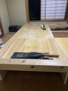 小倉住建 見学可 自宅和室リフォーム 作業風景