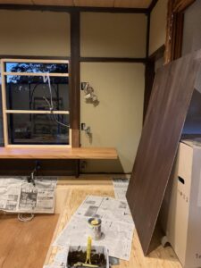 小倉住建 見学可 自宅和室リフォーム 作業風景